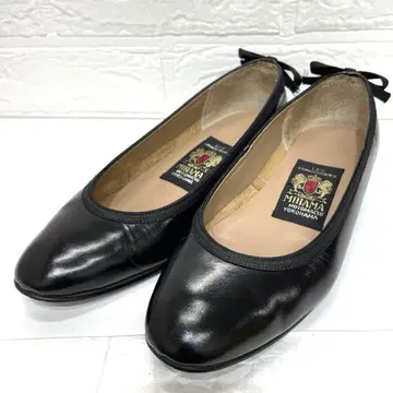 [ ESM ] MIHAMA 펌프스 백리본 블랙 22cm