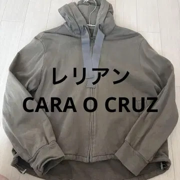 CARA 후드 부착 그레이 자켓