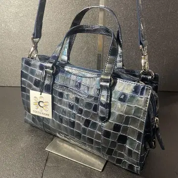 COCCO FIORE 네이비 숄더백 핸드백 2WAY