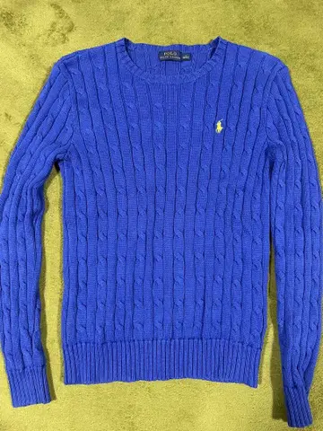 POLO RALPH LAUREN 케이블 니트 스웨터 S 블루