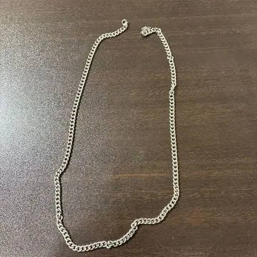 실버 체인 목걸이 52cm