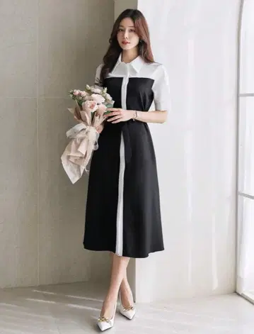 셔츠 원피스 롱 원피스 빅 사이즈 XL LL
