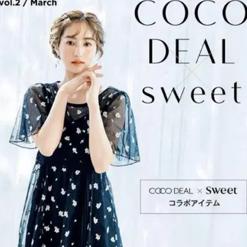sweet 콜라보 튤 x 자수 레이스 접합 원피스
