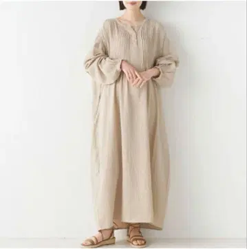 HAPTIC OMNES yuki 콜라보 원피스 룸웨어 더블 거즈