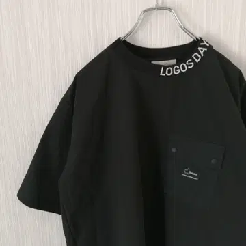 시마무라 LOGOS DAYS 티셔츠 하이넥 블랙