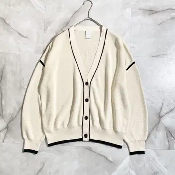A17421 컨디션 최상 스&스팬 골지 라인 V넥 가디건