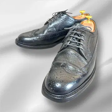 새상품급 REGAL 2585 윙팁 주름 가죽 블랙 25.5cm