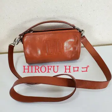 HIROFU 히로후 H 로고 2WAY 천연 가죽 미니 숄더백