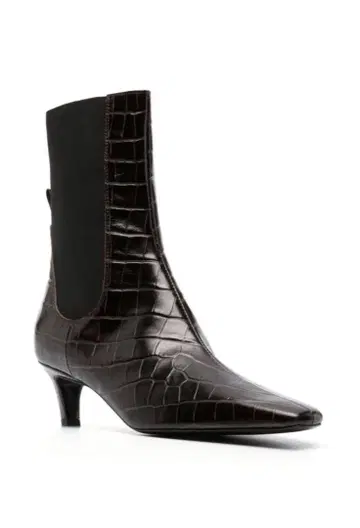 toteme 크로커 엠보싱 앵클부츠 36 사이즈