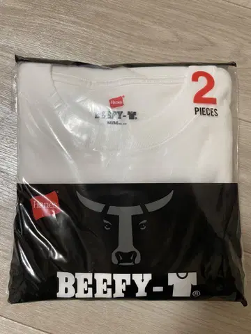[Hanes] BEEFY T셔츠 반팔 둥근넥 2매 면 100%