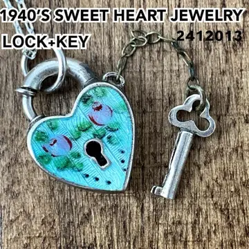 스위트하트 주얼리 로즈 자물쇠 실버 빈티지 목걸이 1