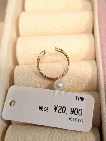미사용 새상품 사만다 티아라 펄 장식 이어커프 K10YG