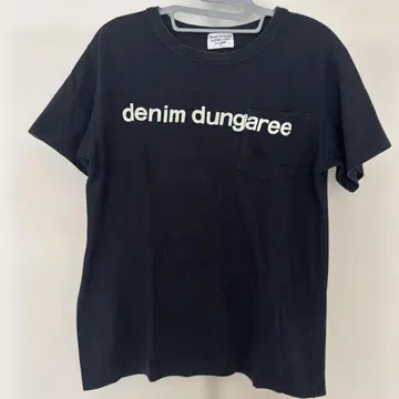 DENIM DUNGAREE 블랙 티셔츠 L 사이즈