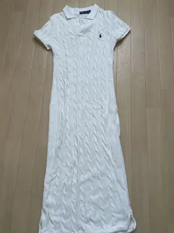 Polo by Ralph Lauren 화이트 롱 원피스