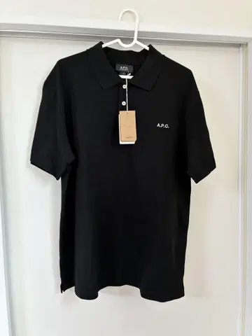 [미사용 새상품] APC 피케 셔츠 블랙 L