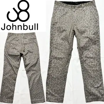 새상품급 JOHNBULL 레오파드 워크 팬츠 M 일본제 아메카지