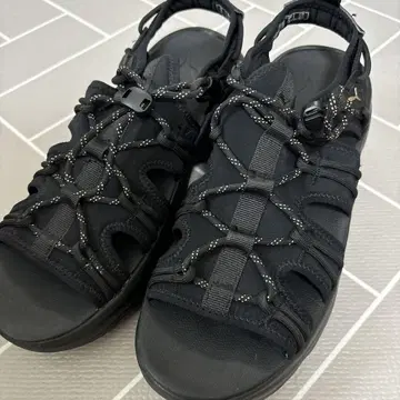 PUMA 시리아 웨지 스포츠 샌들 통굽 25cm 블랙