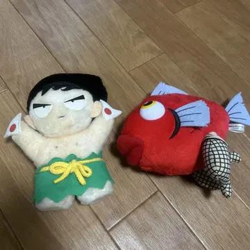희귀 레어 당시 물품 남국소년 파푸와군 탄노군 봉제 인형 세트
