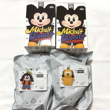 POPMART 미키 패밀리 봉제 인형 펜던트 구피 플루토