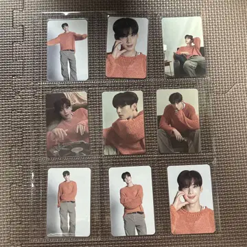 차은우 트레이딩 카드 9장