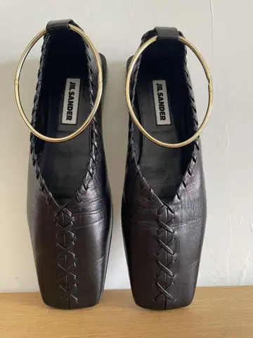 JIL SANDER 질 샌더 발레리나 발찌 플랫슈즈 38