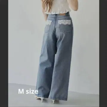 who's who Chico 포켓 레이스 와이드 데님 치코