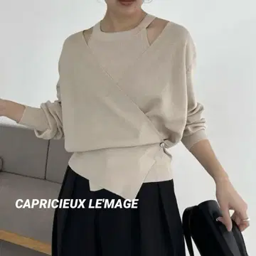 새상품 CAPRICIEUX LE'MAGE 탱크 SET 아시메 가디건