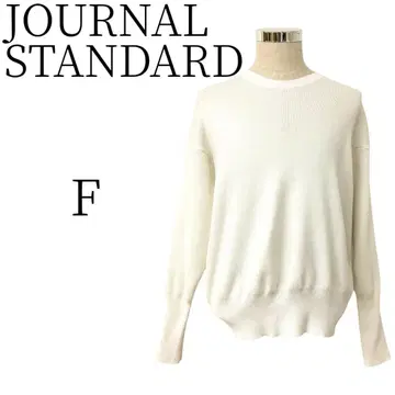 JOURNAL STANDARD 화이트 크루넥 니트 F