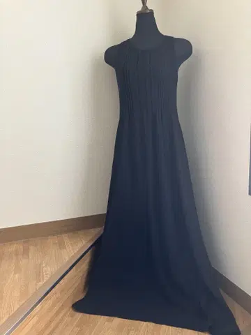 새상품급 ROPE 블랙 슬리브리스 롱 원피스