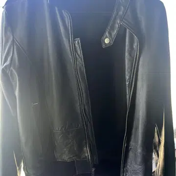 블랙 가죽 자켓 사이즈 38