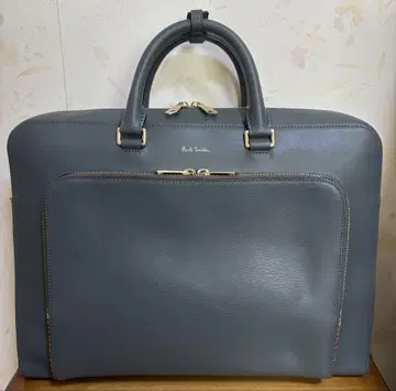 Paul Smith 브리프 케이스 그레이 네이비 가죽