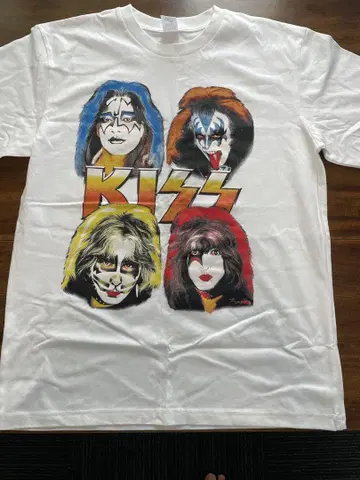 KISS 티셔츠 L 사이즈 화이트