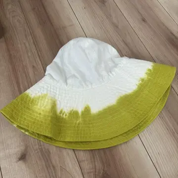 KAJIMA TAKAYUKI 버킷햇 화이트/그린