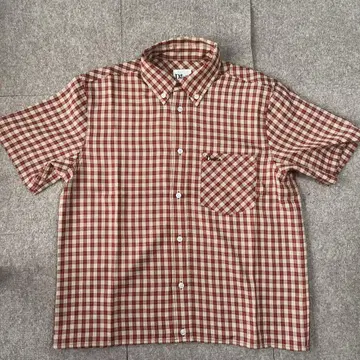 Deaile 숏 기장 셔츠 Deaile Logo Check Shirt