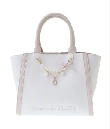 Maison de FLEUR 참 포함 데님 2Way 토트백