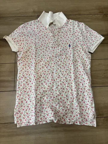 Ralph Lauren 꽃무늬 피케 셔츠 M 사이즈
