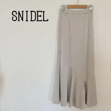 SNIDEL 스나이델 도트 자카드 내로우 스커트