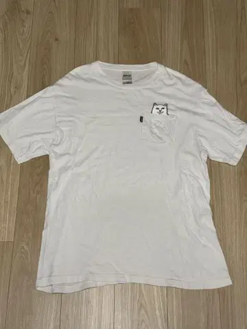 RIPNDIP 캣 화이트 티셔츠 L 사이즈