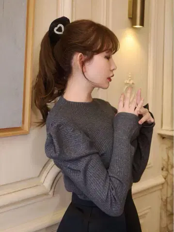 herlipto Crystal Heart Velour 슈슈