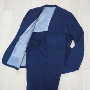 소 워셔블 수트 셋업 스트레치 수트 새상품급 빅 사이즈 네이비 2L