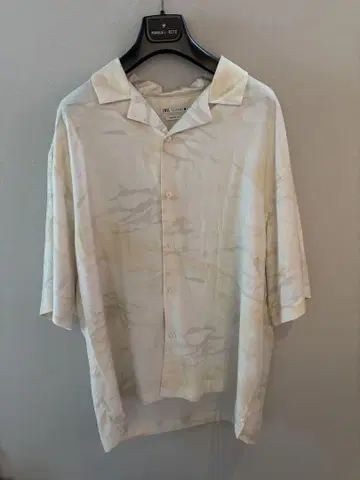 ZARA 자라 리오셀 오픈 카라 반팔 셔츠 사이즈 L