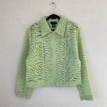[새상품급] vintage 디자인 자켓 라이트 그린