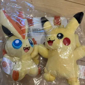 포켓몬 센터 토호쿠 한정판 피카츄 비크티니 봉제인형