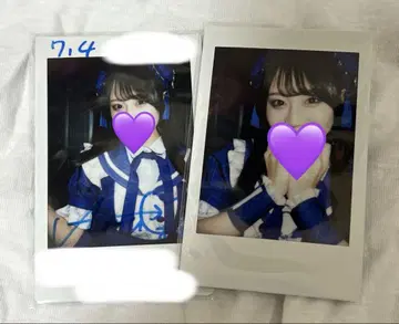 논피쿠 카즈키 아뮤 폴라로이드 솔로 사인 코멘트 있음