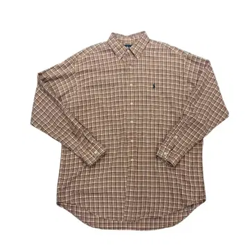 Ralph Lauren 체크 무늬 긴팔 셔츠 XL