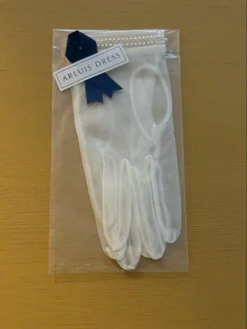 ARLUIS DRESS 오간자 펄 스와로 디자인 글러브 숏
