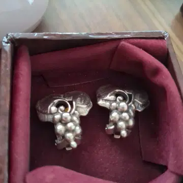 GEORG JENSEN 귀찌 1996 925 포도  리프