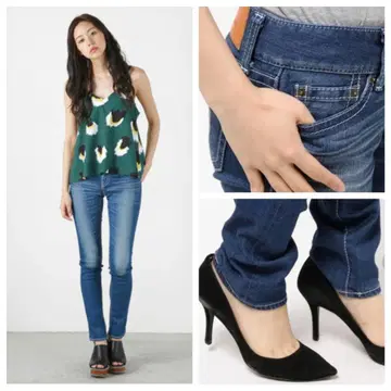 MOUSSY NYLON fit Straight Slim 데님 팬츠 25