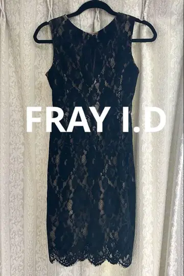 FRAY I.D 컨디션 최상 레이스 블랙 원피스 S XS