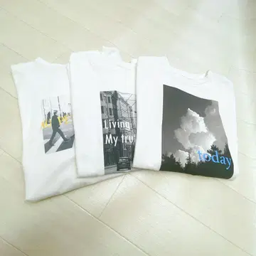 오늘 18시까지 한정 판매 미사용 여성용 T셔츠 3 세트 판매